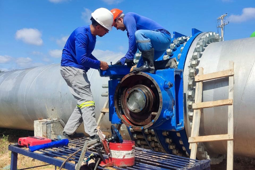 Manutenção sistema de produção de água